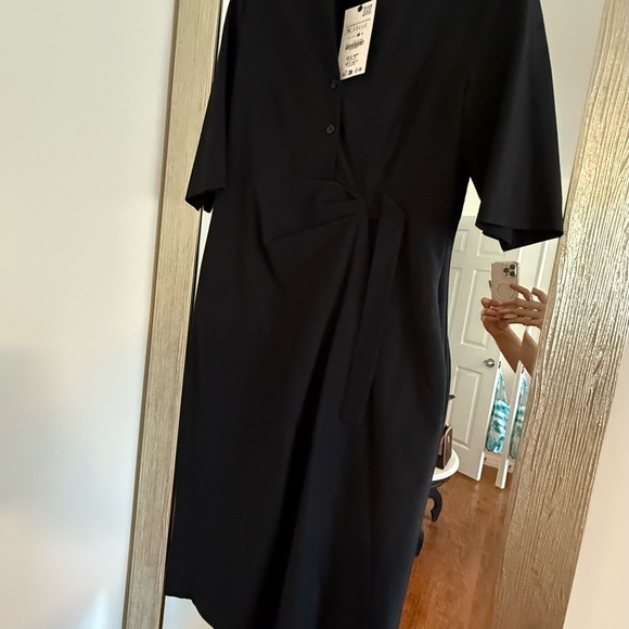 Zara Black Shirt Dress - Picture 3 of 5